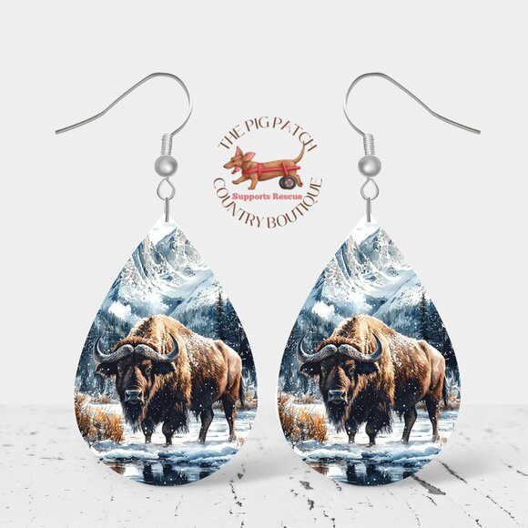 Bichon Forest Series Dangle Teardrop Earrings - Picture 1 of 1